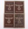 4x Third Reich 2nd Pattern Arbeitsbuch (Work Books) - 2