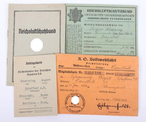 Third Reich Reichsluftschutzbund (R.L.B) Document Grouping