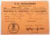 Third Reich Reichsluftschutzbund (R.L.B) Document Grouping - 3