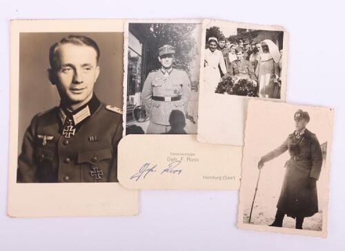 4x Photographs of WW2 German Knights Cross Winners