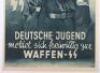 WW2 German Waffen-SS Hitlerjugend Division Recruitment Postcard - 3