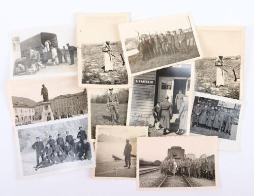 Grouping of WW2 German Luftwaffe Flak Unit Photographs