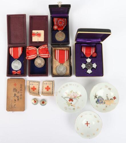 WW2 Japanese Red Cross Medal Grouping