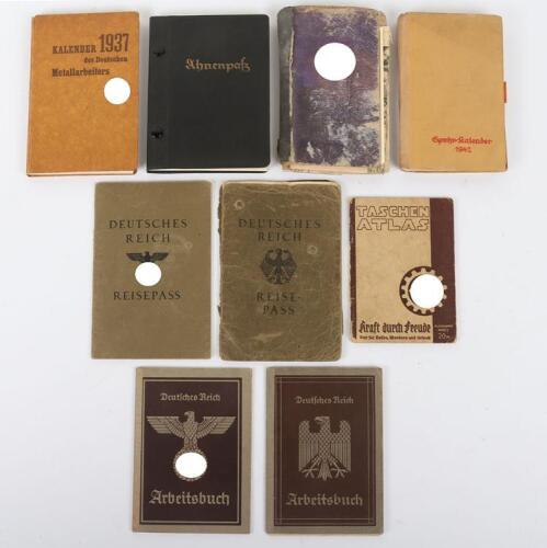 9x Items of Third Reich Paperwork