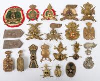 Grouping of WW2 Italian Fascist Headdress Badges