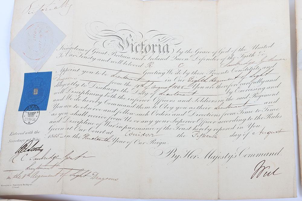 Grouping of Early Victorian Commission Documents of Robert Cooper ...