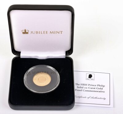 22ct Prince Philip Proof commemorative medallion