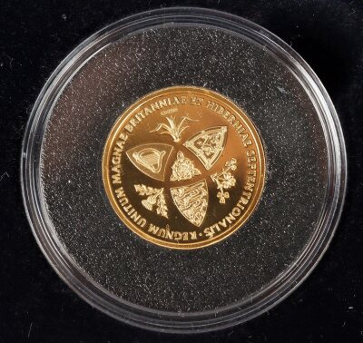 UK Leaving the EU 9ct gold proof medallion - 3