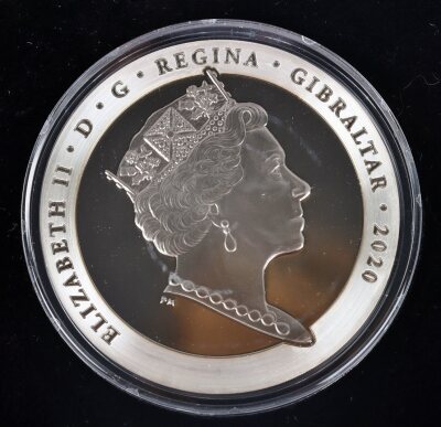 Proof 5oz silver commemorative medallion, 180th Anniversary Penny Black - 3