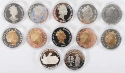 Various Commemorative silver proof coins