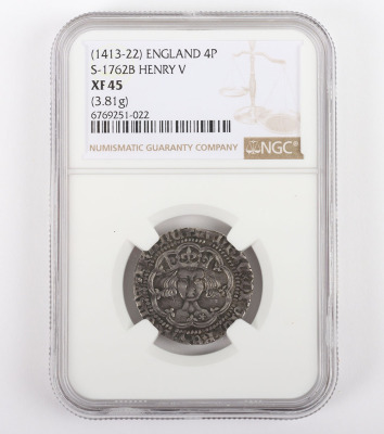 NGC Ð Henry V (1413-22), Groat - 3