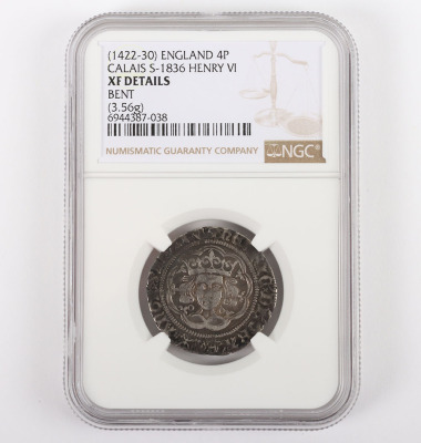 NGC Ð Henry VI (1422-61) First Reign, Annulet Issue, Groat, Calais - 3