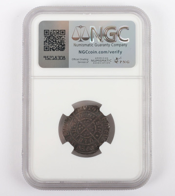 NGC Ð Henry VI (1422-61) First Reign, Pinecone-mascle Issue, Halfgroat, Calais - 4