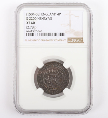 NGC - Henry VII (1485-1509), Groat, Facing Bust Issues - 3