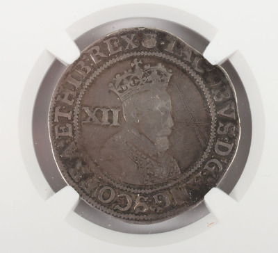 NGC - James I (1603-25), First Coinage 1603-4, Shilling - 3