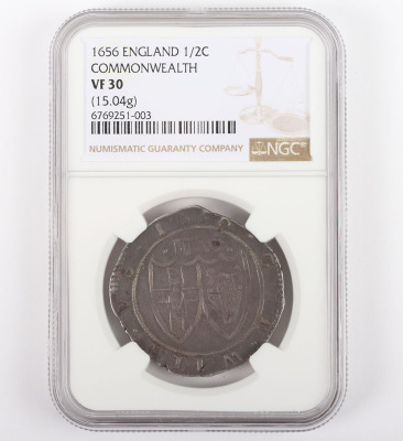 NGC - Commonwealth (1649-60), Halfcrown, 1656 - 4