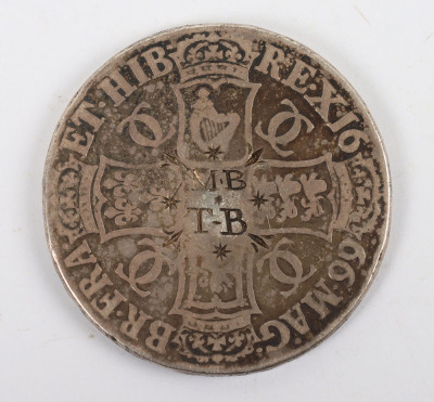 Charles II (1660-85), Crown, 1666, RE.X - 2