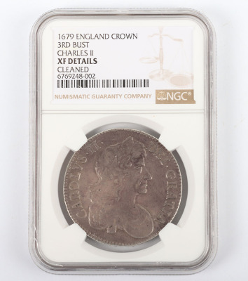 NGC Ð Charles II (1660-85), Crown, 1679 - 3