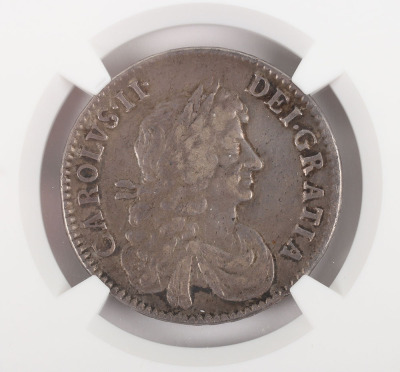 NGC Ð Charles II (1660-85), Halfcrown 1670 - 3