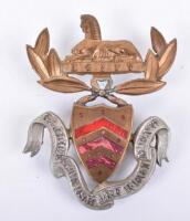 Victorian Gloucestershire Regiment Officers Forage Cap Badge