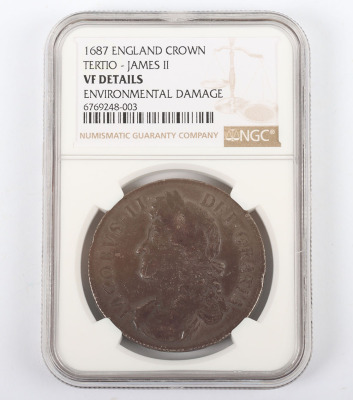 NGC Ð James II (1685-88), Crown, 1687 - 5