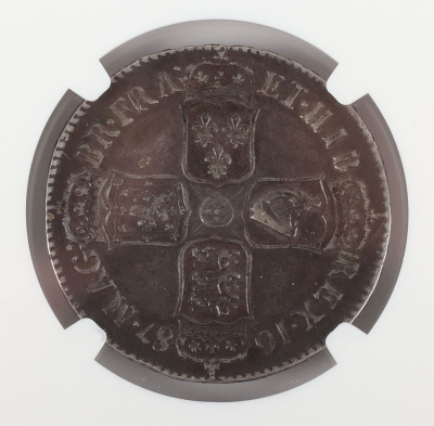 NGC - James II (1685-88), Halfcrown, 1687 - 6