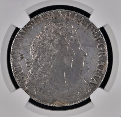 NGC Ð William & Mary (1689-94), Crown 1692 2/inv 2 - 3