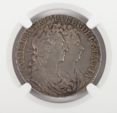 NGC - William & Mary (1689-94), Halfcrown, 1689 - 3