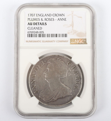 NGC Ð Anne (1702-14), Crown, 1707 pre-Union - 3