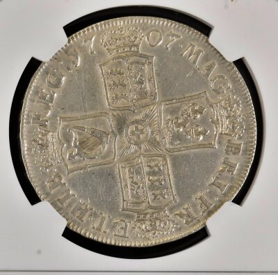 NGC &ETH; Anne (1702-14), Crown, 1707E post-Union - 3