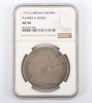 NGC &ETH; Anne (1702-14), Crown, 1713 post-Union - 3