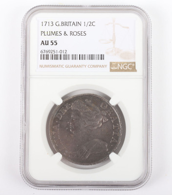 NGC Ð Anne (1702-14), Halfcrown, 1713, Post Union - 3