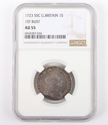 NGC &ETH; George I (1714-27) Shilling 1723 - 4