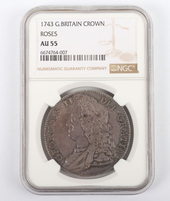 NGC Ð George II (1727-1760), Crown, 1743 - 4