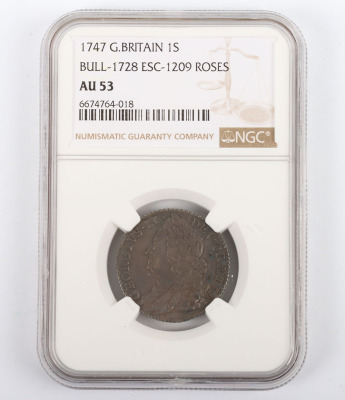 NGC Ð George II (1727-1760), Shilling, 1747 - 3