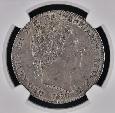 NGC Ð George III (1760-1820), Crown, 1820, LX - 3