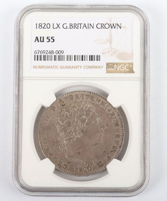 NGC Ð George III (1760-1820), Crown, 1820, LX - 5