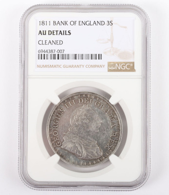 NGC - George III (1760-1820), 1811 Bank of England Three Shillings - 2