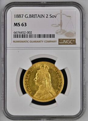 NGC Ð Victoria (1837-1901), Two Pounds, 1887 - 2