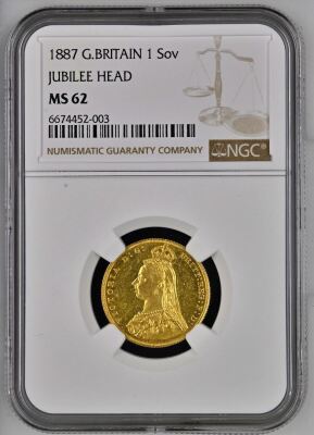 NGC Ð Victoria (1837-1901), Sovereign, 1887 - 2