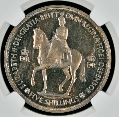 NGC Ð Elizabeth II (1952-2022), Crown, Proof 1953