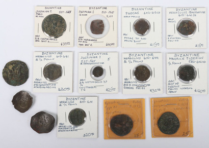 A selection of Byzantine Follis and half Follis