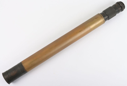 An early 20th century brass and metal telescope by Ross, London, dated 1917, No. (1 Mark 1)