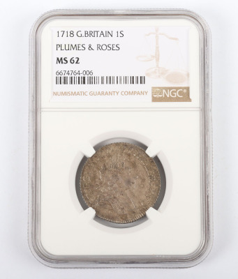 NGC - George I (1714-27), Shilling, 1718 - 6