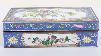 A 19th century Oriental enamel box