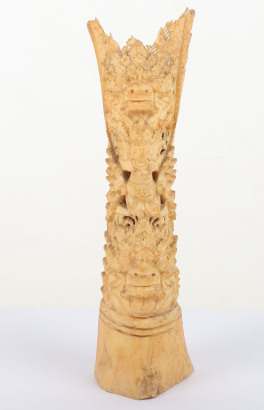 A Burmese bone carving