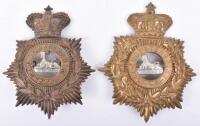 2x Victorian Other Ranks Gloucestershire Regiment Helmet Plates