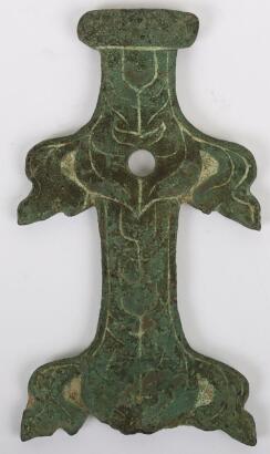 A Celtic harness brooch or stirrup brooch section