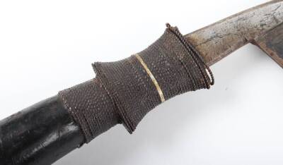 African Mangbetu Sickle Sword - 5