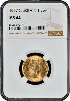 NGC Ð Elizabeth II (1952-2022), Sovereign, 1957 - 2